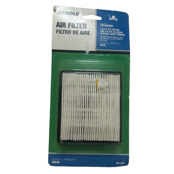 ARNOLD TAF-124 Tecumseh  5-5.5 HP Engine Air Filter 36046 8036857 - Picture 1 of 3